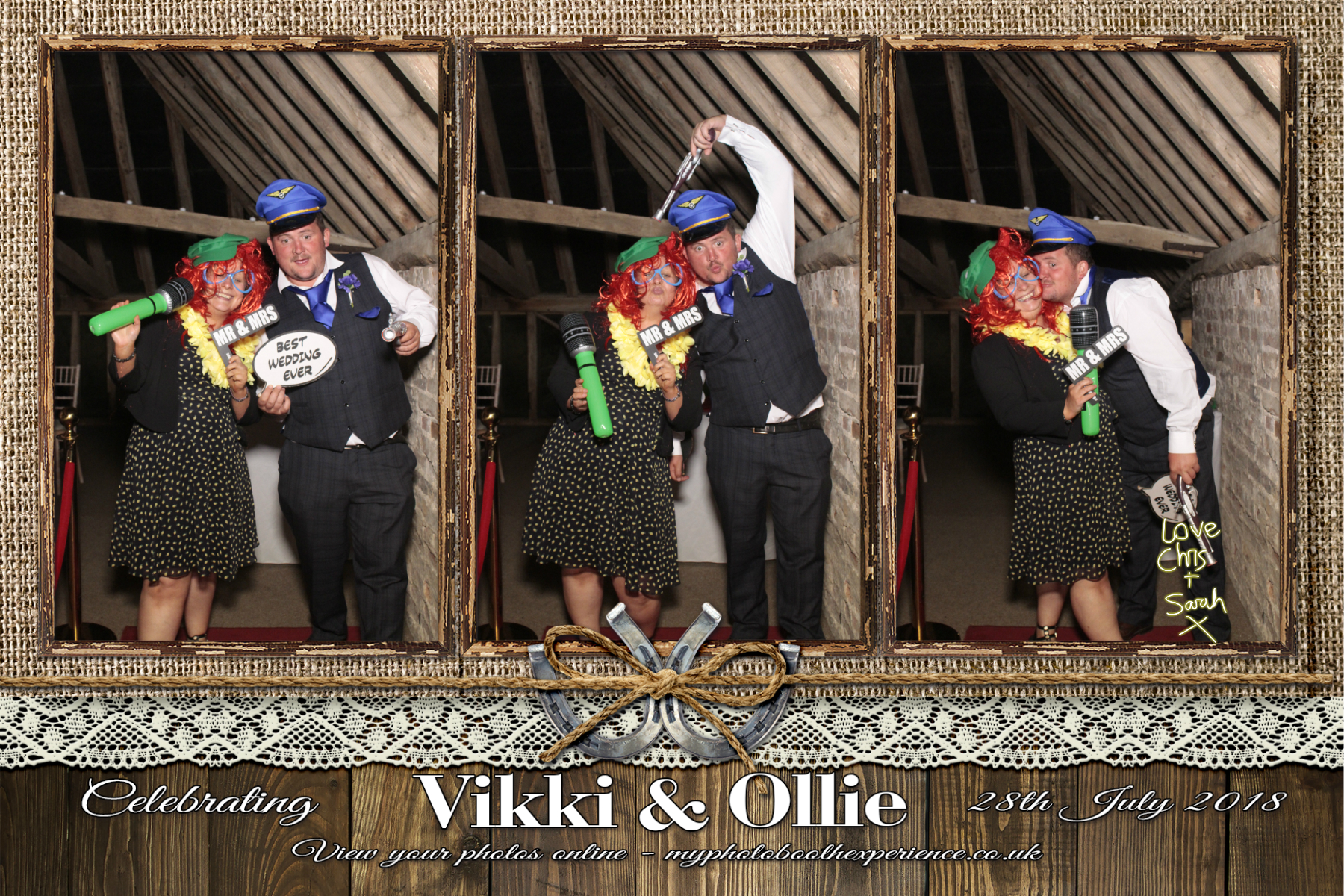 Vikki & Ollie's Wedding | View more photos from the event at gallery.myphotoboothexperience.co.uk/u/MyPhotoBoothExperienceLtd/Vikki-Ollies-Wedding